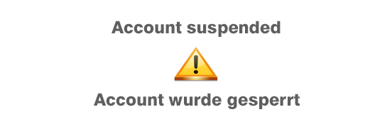 Account suspended